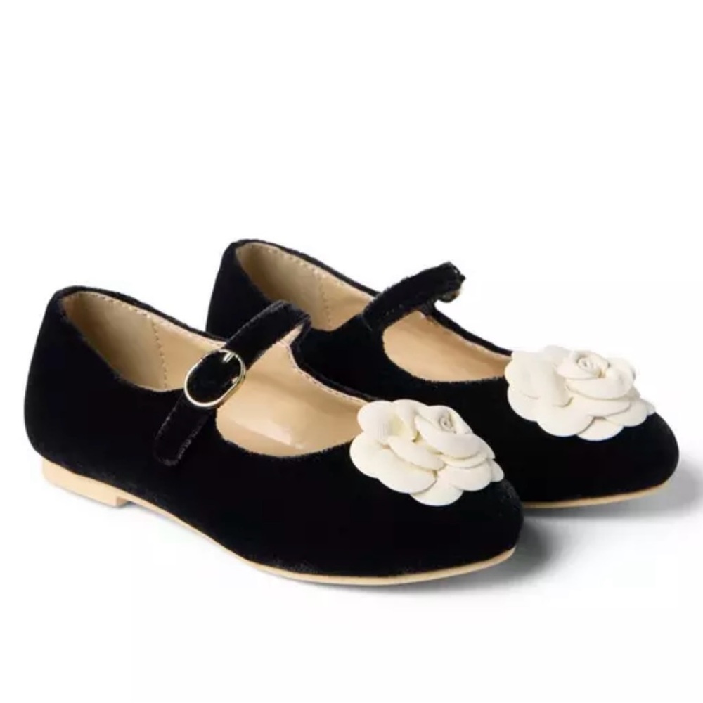Black and Cream Dress Shoes with Velvet Finish